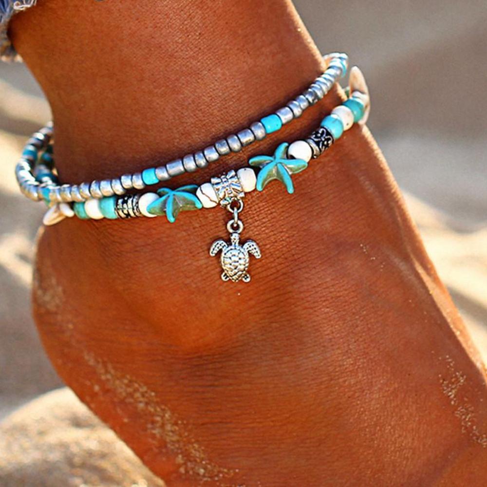 BOHEMIAN SUMMER BEACH  ANKLET - Surf Sun Sea