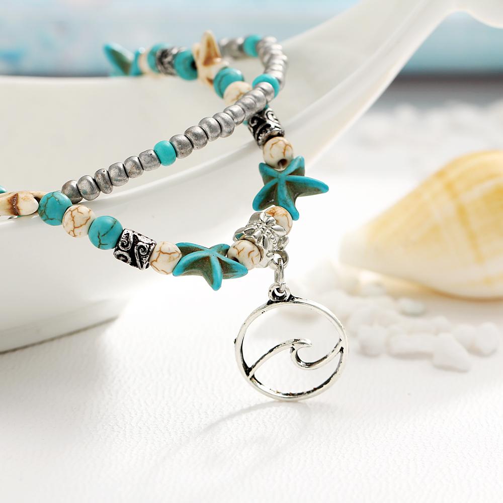 BOHEMIAN SUMMER BEACH  ANKLET - Surf Sun Sea