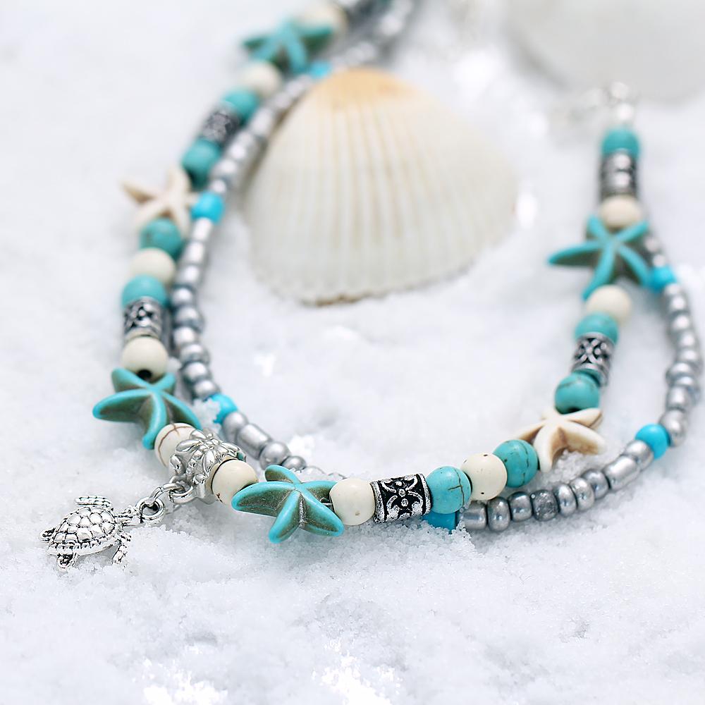 BOHEMIAN SUMMER BEACH  ANKLET - Surf Sun Sea