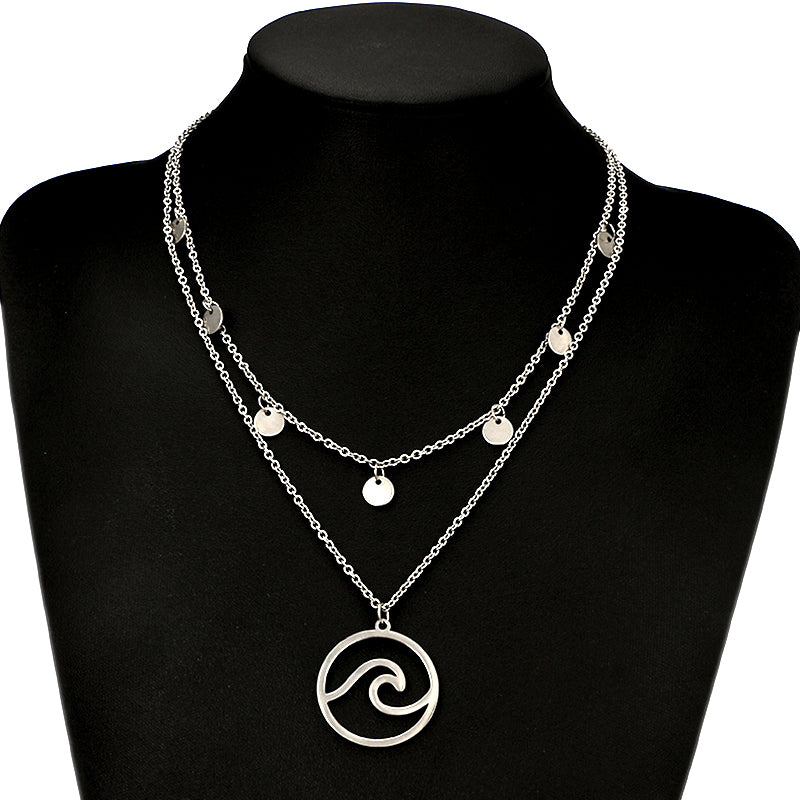 Wave Necklace for Women - Surf Sun Sea