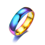 Rainbow Stainless Ring For Women - Surf Sun Sea