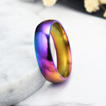 Load image into Gallery viewer, Rainbow Stainless Ring For Women - Surf Sun Sea
