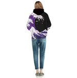 Load image into Gallery viewer, Purple 3D Drank Waves Hoodie
