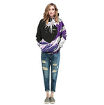 Load image into Gallery viewer, Purple 3D Drank Waves Hoodie
