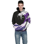Load image into Gallery viewer, Purple 3D Drank Waves Hoodie
