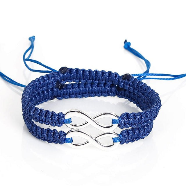 Buy Gray White & Blue Handmade Junior Boy Friendship Bracelet Couple  Bracelets Set of 2 Online in India - Etsy