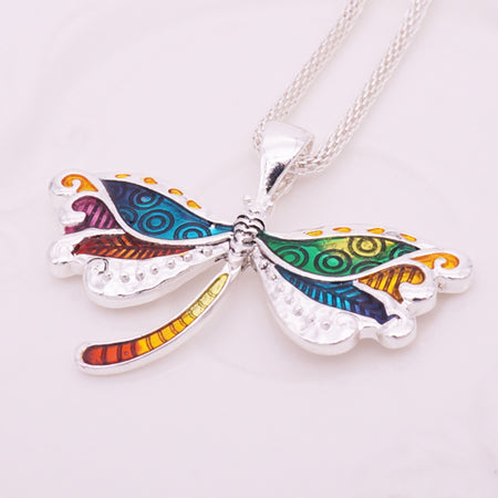 Aqua Sea Turtle & Dragonfly Necklaces - Surf Sun Sea