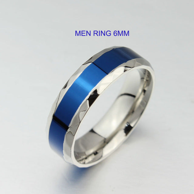 Titanium Blue Ring For Aquatic Lover Men & Women - Surf Sun Sea