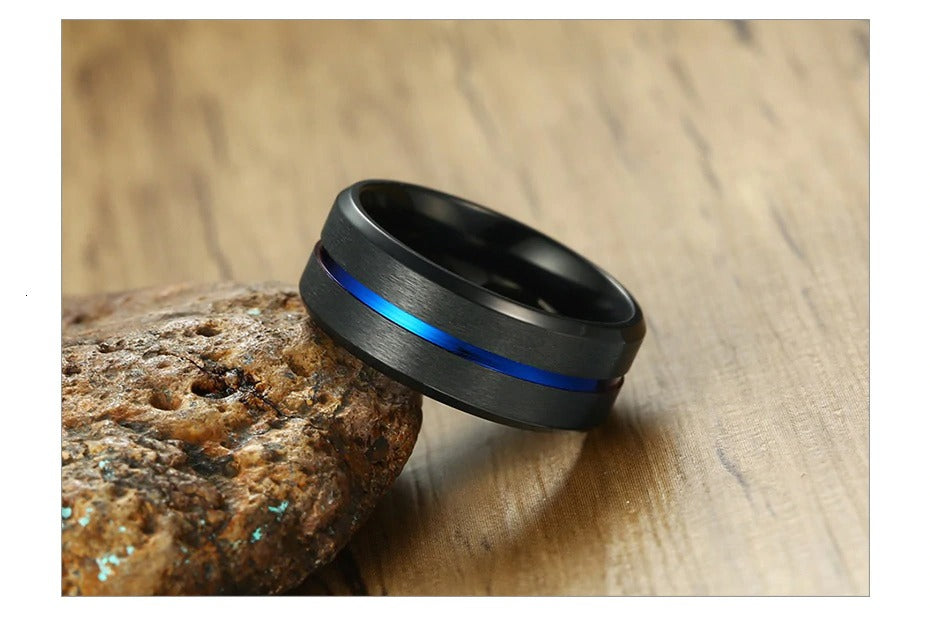 SurfSunSea Titanium Wedding Ring